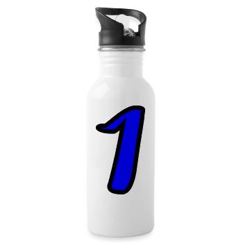 1. 1 year. 1st ANNIVERSARY. 1 YEAR ANNIVERSARY - Water bottle with straw - white - Right