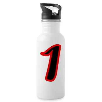 1. 1 year. 1st ANNIVERSARY. 1 YEAR ANNIVERSARY - Water bottle with straw - white - Right
