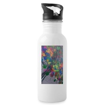 goutte - Gourde avec paille intégrée - blanc - Droite