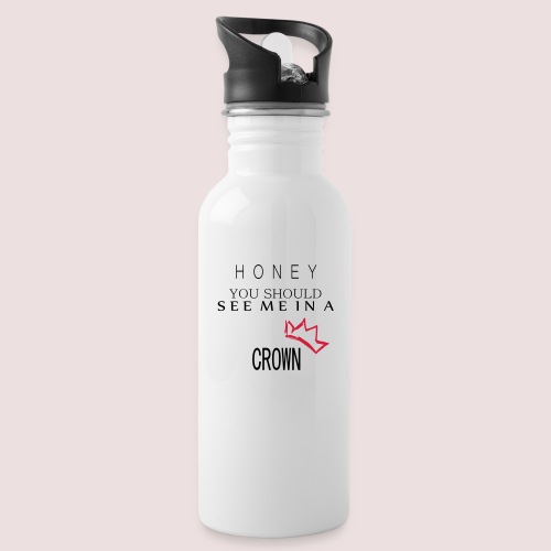 You should see me in a crown - Moriarty - Trinkflasche mit integriertem Trinkhalm