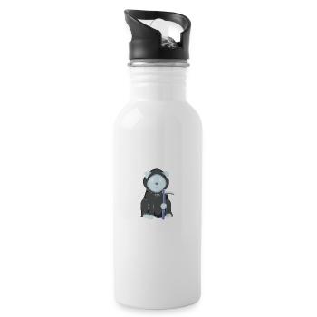 Cute Bundle Of Unfocused Rage Kawaii Gothic - Trinkflasche mit integriertem Trinkhalm - Weiß - Rechts