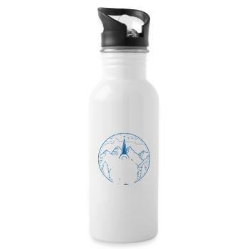 A place of incredible natural wonders Expedition - Water bottle with straw - white - Right