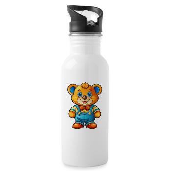 Teddy avec pantalon - Gourde avec paille intégrée - blanc - Droite