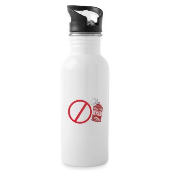 Got Pests? Funny Pest Control Exterminator - Water bottle with straw - white - Right
