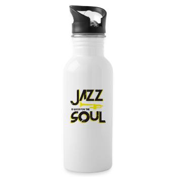 Jazz Soul - Water bottle with straw - white - Right
