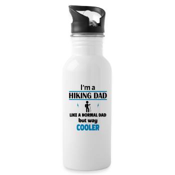 I'm a hiking dad - Water bottle with straw - white - Right