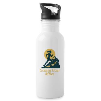 Golden Hour Miles Trail Lady - Trinkflasche mit integriertem Trinkhalm - Weiß - Rechts