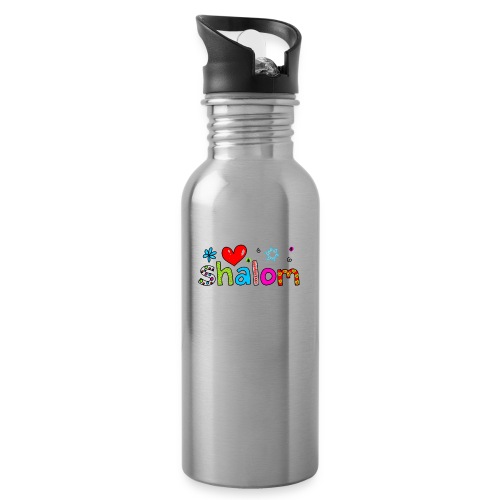 Shalom II - Trinkflasche mit integriertem Trinkhalm