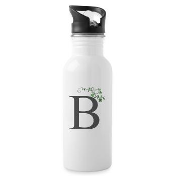 B with Kleenlätter - Water bottle with straw - white - Right