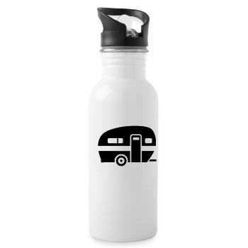 Caravane - Gourde avec paille intégrée - blanc - Droite