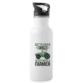 Farmer Farm Farmer Farmer's Farm Agriculture - Water bottle with straw - white - Right