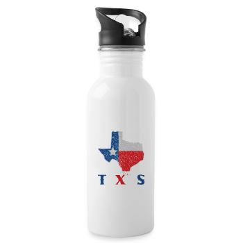 Femmes Just a Girl who loves Texas USA Drapeau couleur - Gourde avec paille intégrée - blanc - Droite