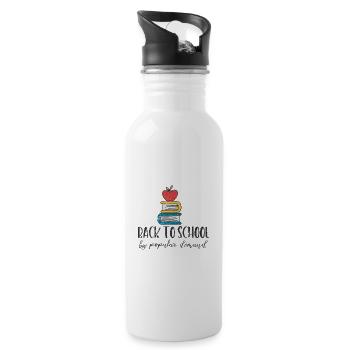 ZÜRUCK TO SCHOOL SCHOOL DAY ENROLMENT BOOK SAYING - Water bottle with straw - white - Right