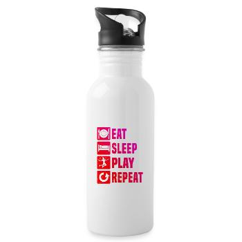 Squash Men's Badminton Badminton Players Badminton Players - Water bottle with straw - white - Right