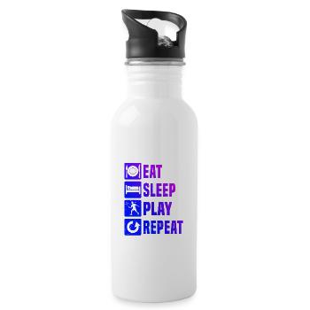 Badminton Badminton Squash Men's Badminton Player - Water bottle with straw - white - Right
