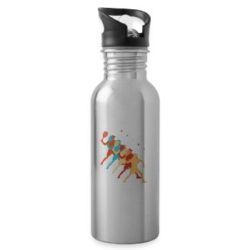 Pickleball Pickleball Homme Racquetball - Gourde avec paille intégrée - argent clair - Droite