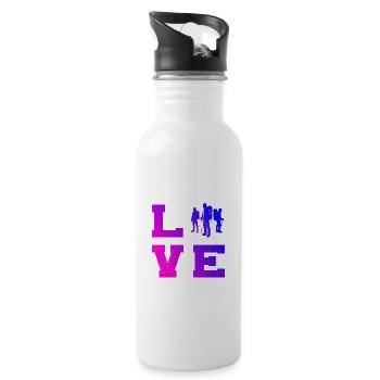 Men's Climber Bouldering Bouldering Bouldering - Water bottle with straw - white - Right