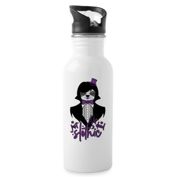 NOT DEAD JUST SLOTHIC - FAULTIER GOTH SLOTH GOTHIC - Water bottle with straw - white - Right