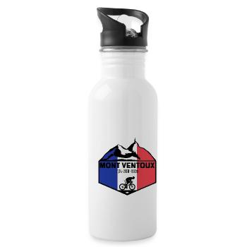 Mont Ventoux - Trinkflasche mit integriertem Trinkhalm - Weiß - Rechts