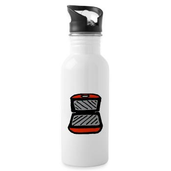 Red contact grill - Water bottle with straw - white - Right