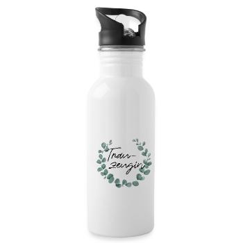 Trauzeugin - Junggesellinnenabschied - Trinkflasche mit integriertem Trinkhalm - Weiß - Rechts