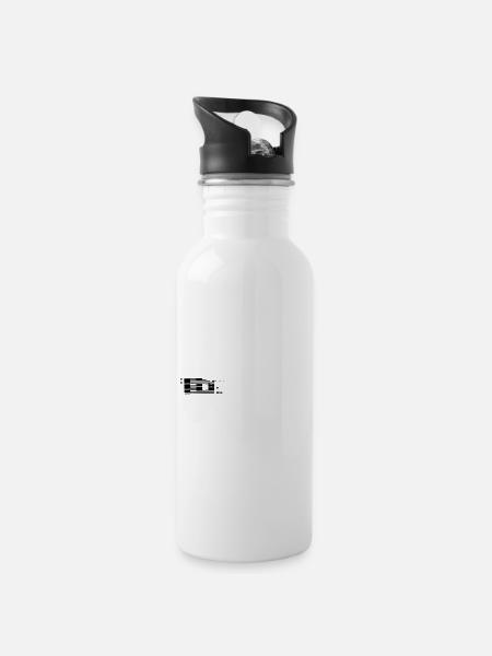 ALHAMDULILLAH Kufic Calligraphy - Water bottle with straw - white