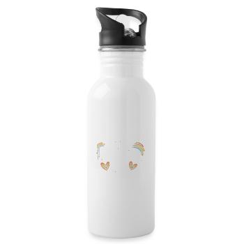 In My Testing Era Funny Testing Day Student - Water bottle with straw - white - Right