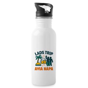 Jungs Trip Ayia Napa Party Hemd - Trinkflasche mit integriertem Trinkhalm - Weiß - Rechts