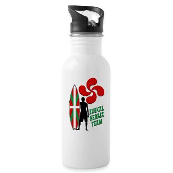 Basque Surfing - Gourde avec paille intégrée - blanc - Droite