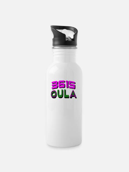 3615 OULA - Gourde avec paille intégrée - blanc