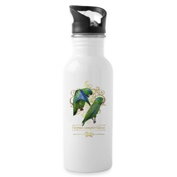 Eye glasses - Water bottle with straw - white - Right