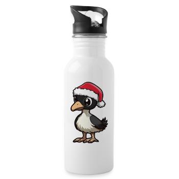 Bouquet Christmas - Water bottle with straw - white - Right