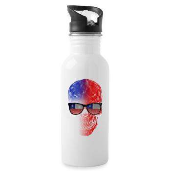 Chile - Trinkflasche mit integriertem Trinkhalm - Weiß - Rechts