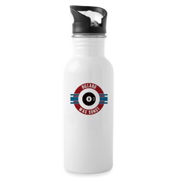 Billard Team Mannschaft Spieler Billardspieler - Trinkflasche mit integriertem Trinkhalm - Weiß - Rechts
