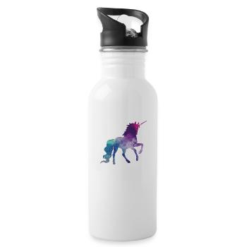 Unicorn - Water bottle with straw - white - Right