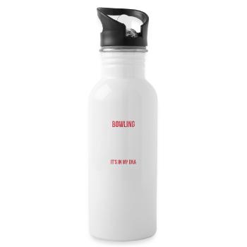 Bowling DNA bowler bowler gift - Gourde avec paille intégrée - blanc - Droite