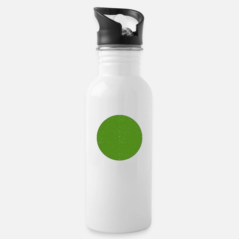 Cercle Vert - Gourde avec paille intégrée - blanc