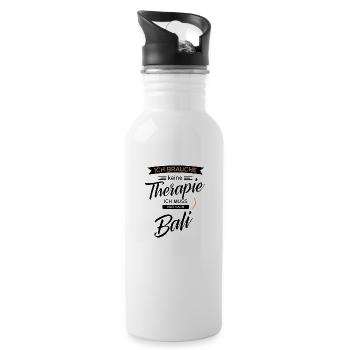 Bali - Gourde avec paille intégrée - blanc - Droite