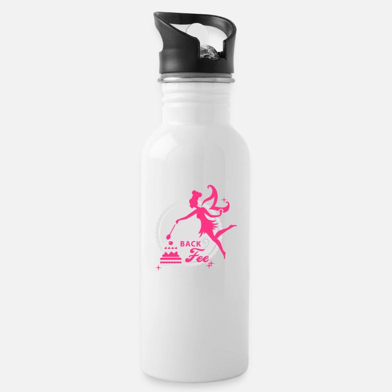 Backfee 2C - Trinkflasche mit integriertem Trinkhalm - Weiß