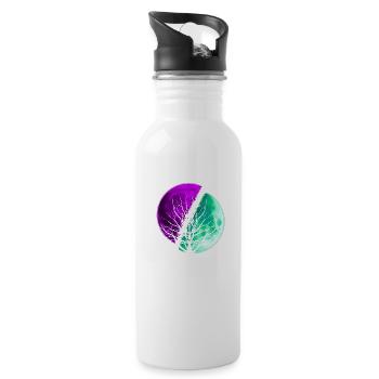 Moon - Water bottle with straw - white - Right