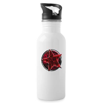 STAR ET NOMINATIONS - Gourde avec paille intégrée - blanc - Droite