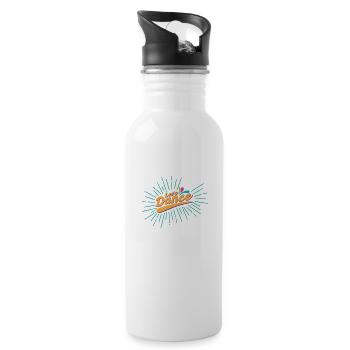 Party Let's Dance Dancer Lustige Geschenkidee - Trinkflasche mit integriertem Trinkhalm - Weiß - Rechts