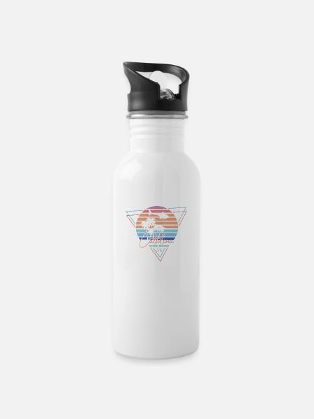 Catalina Weinmischer - Trinkflasche mit integriertem Trinkhalm - Weiß