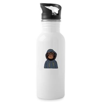 Mad Monkey - Water bottle with straw - white - Right