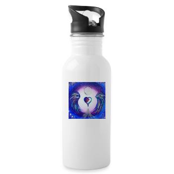 Sacred Angel "Mystica" - Water bottle with straw - white - Right