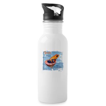 save poisy - rs kids for future - Trinkflasche mit integriertem Trinkhalm - Weiß - Rechts