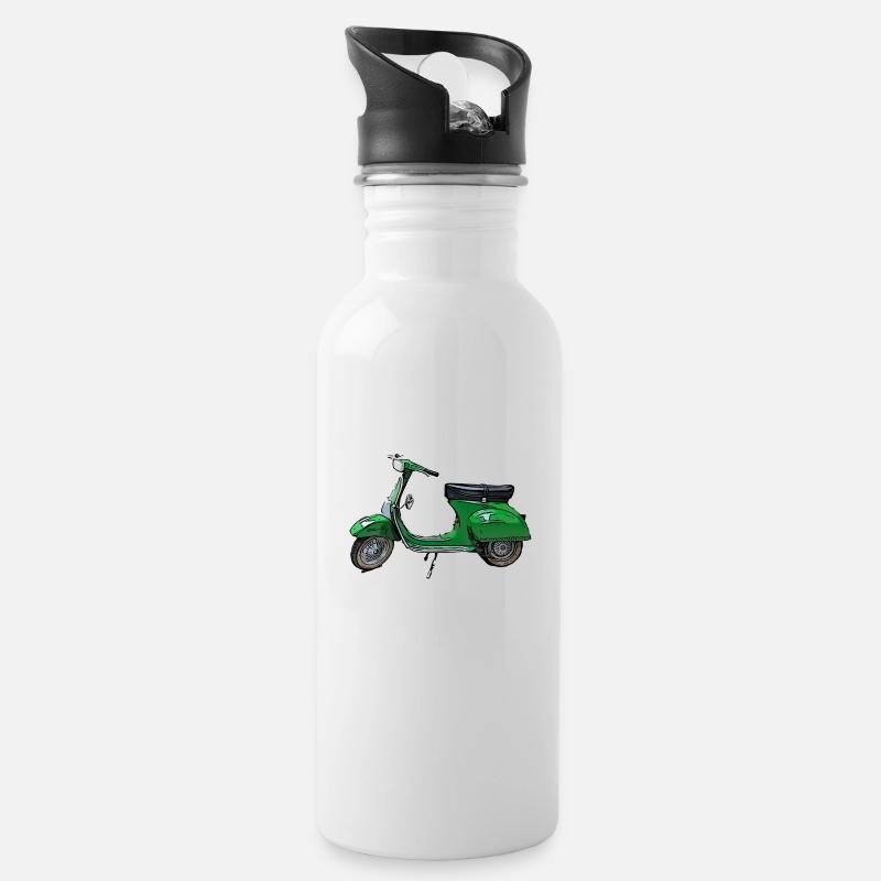 wantodrive - Water bottle with straw - white