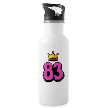 83 Number Krone - Water bottle with straw - white - Right