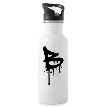 B graffiti drops Farbklex blood spray - Water bottle with straw - white - Right