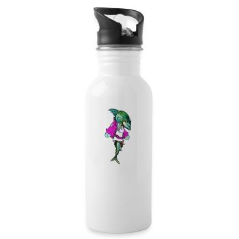 makrela - Water bottle with straw - white - Right